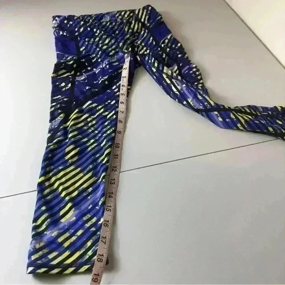 Athleta Blue Green Radical Stride Capri Leggings Women Size XXS Yoga Gym Active - Picture 14 of 14